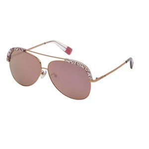 FURLA SFU284 8FCX Mirrored Aviator Sunglasses